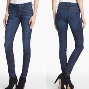 Vince Welt Pocket Skinny Jeans Dark Dirty Vintage Size 24x30.